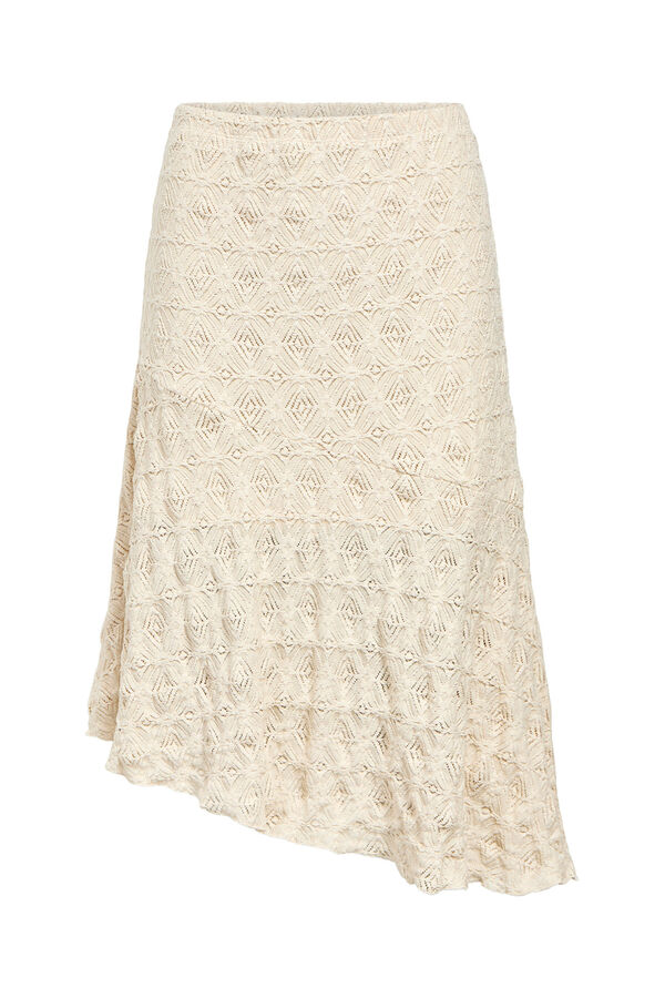 Object Falda midi calada Gris