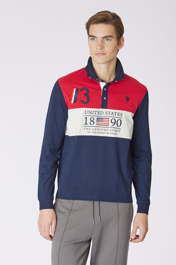 Us Polo Polo de manga comprida Gary Multicolorido
