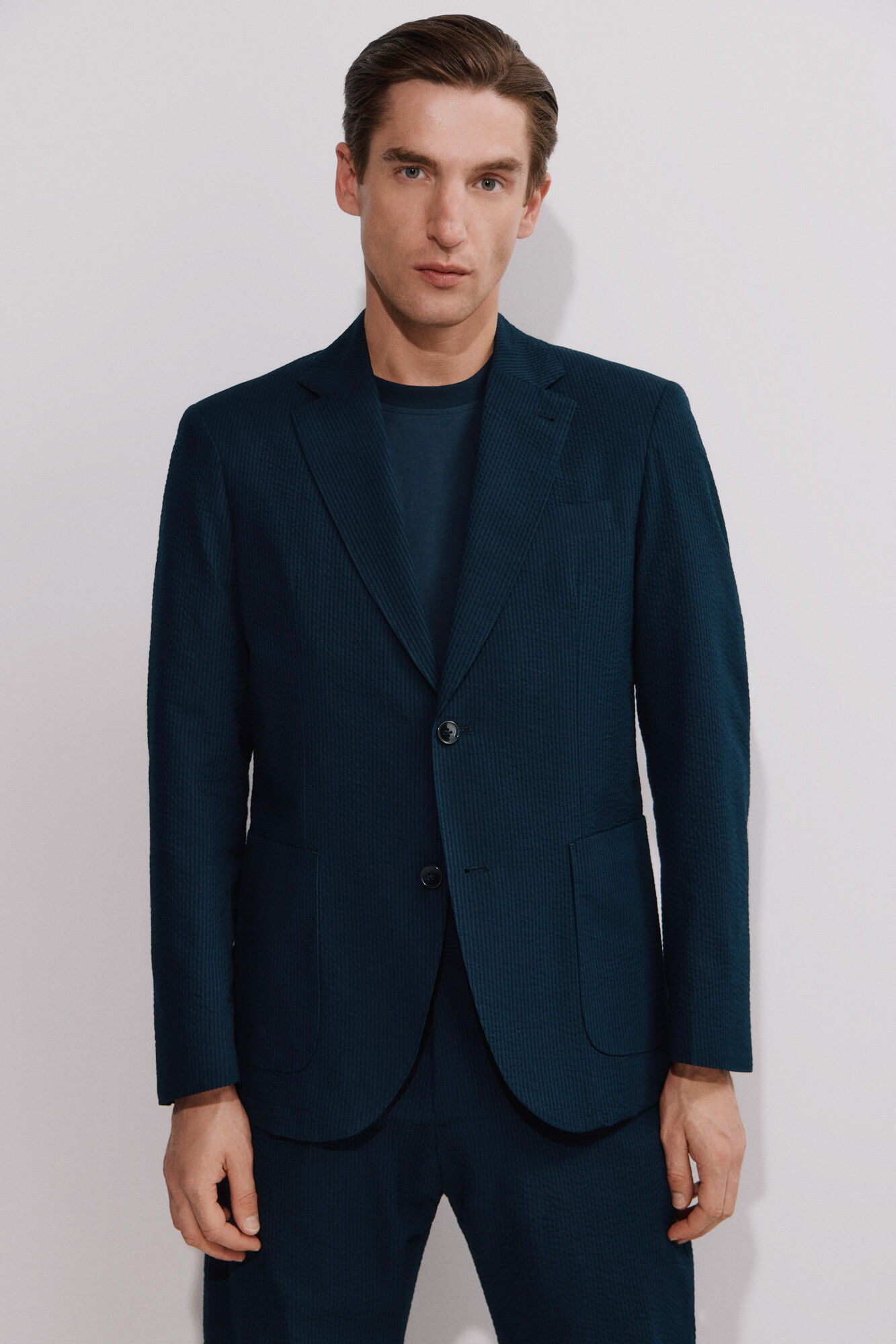 Cortefiel Americana seersucker