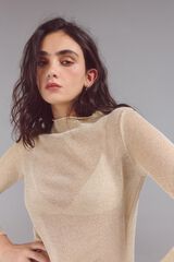 Slowlove Top brillante Marfil