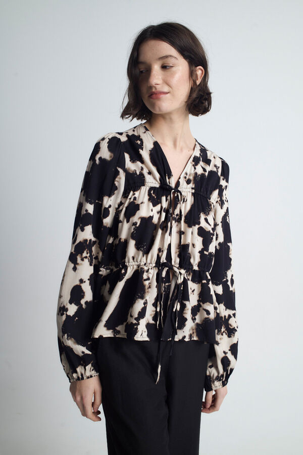 Object Top com estampado de laço Branco