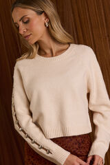 Pol&iacute;n Et Moi Pedras de Jersey Tostado