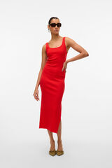 Vero Moda Vestido largo entallado Rojo