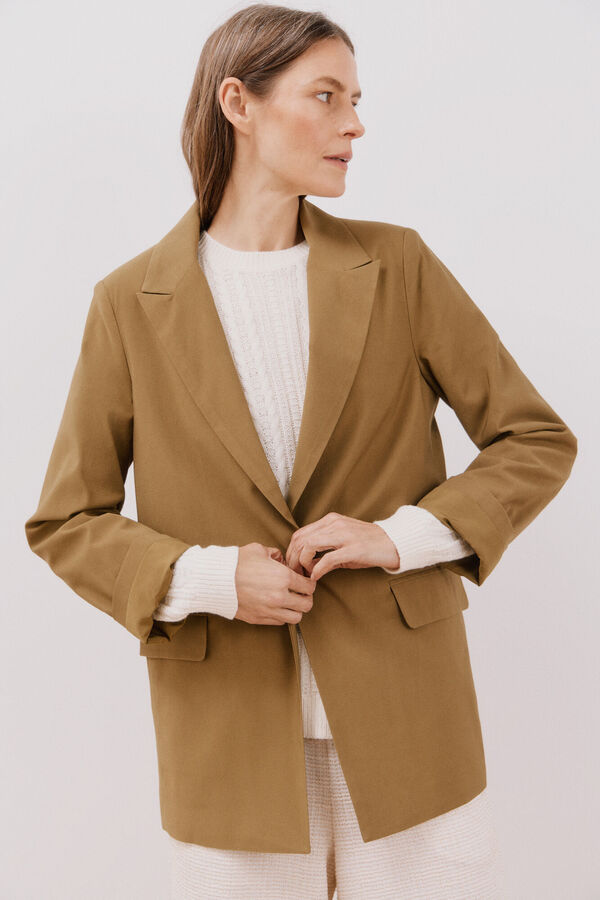 Cortefiel Blazer leve Verde