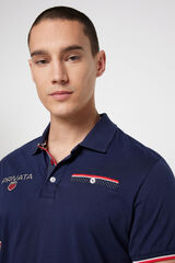 Privata Polo punto liso escudo privata Azul marino