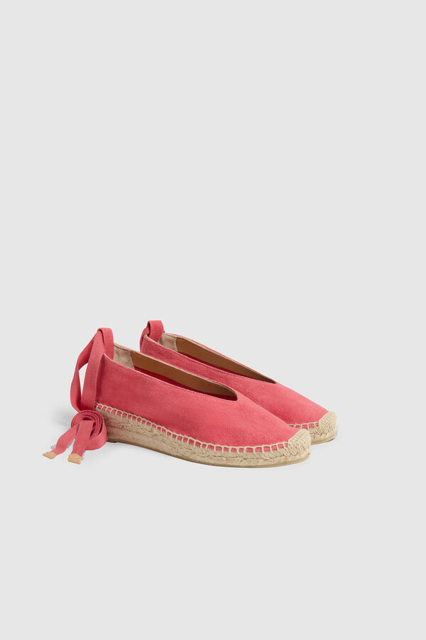 Castañer Sabrina Gea elaborada em lona Cinzento