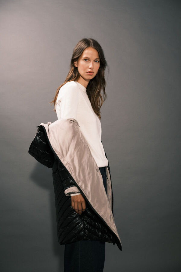 Cortefiel Anoraque revers&iacute;vel thermolite&reg; Preto