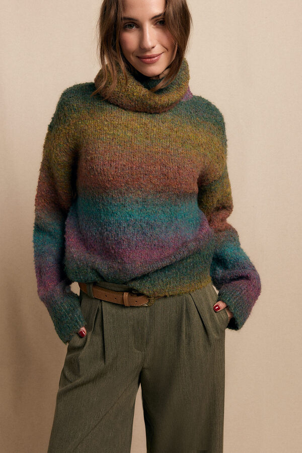 Slowlove Jersey cuello vuelto multicolor Multicolor