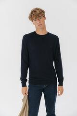 elPulpo Jersey b&aacute;sico logo Azul marino