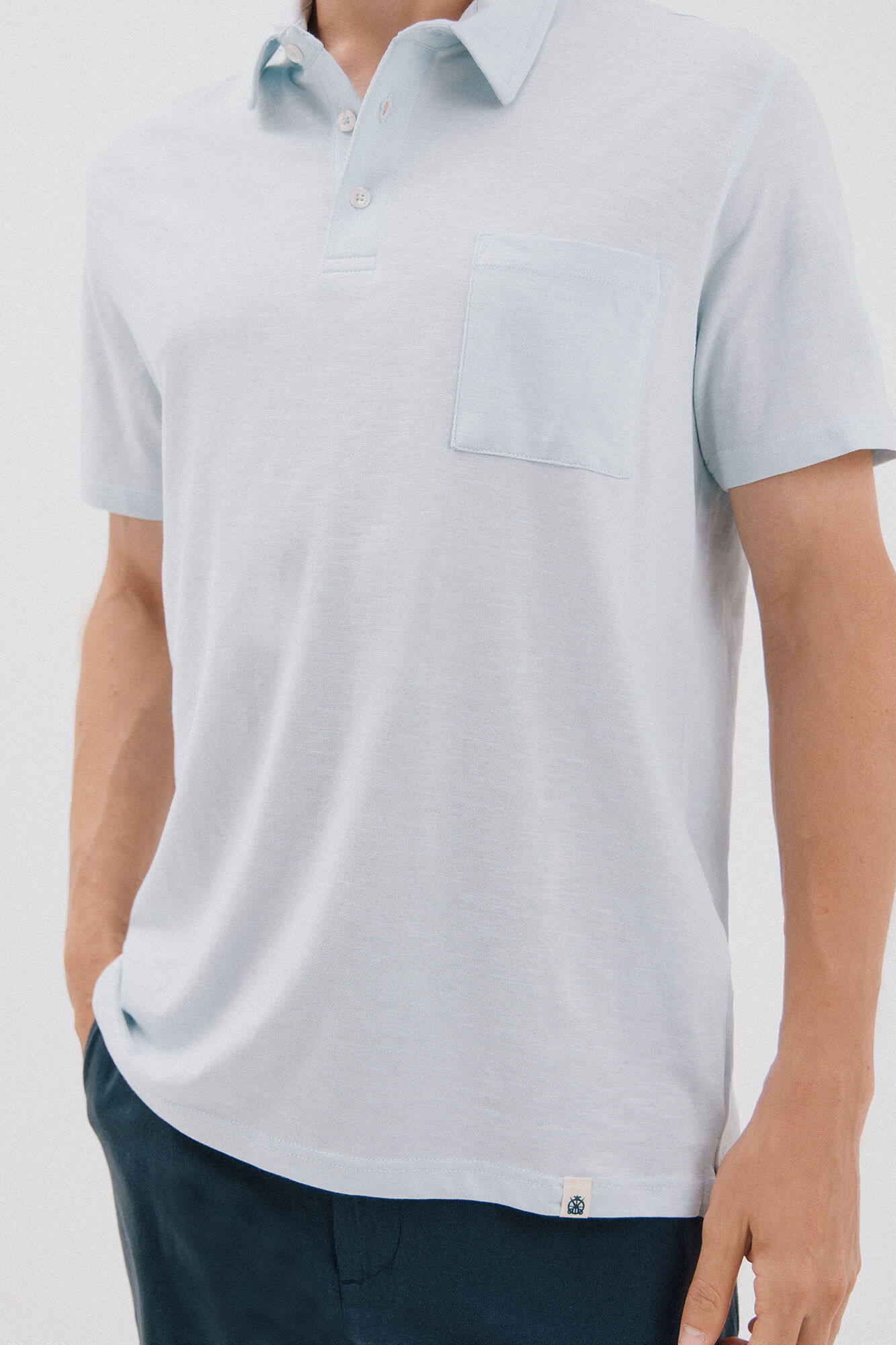 Cortefiel Polo liso slub