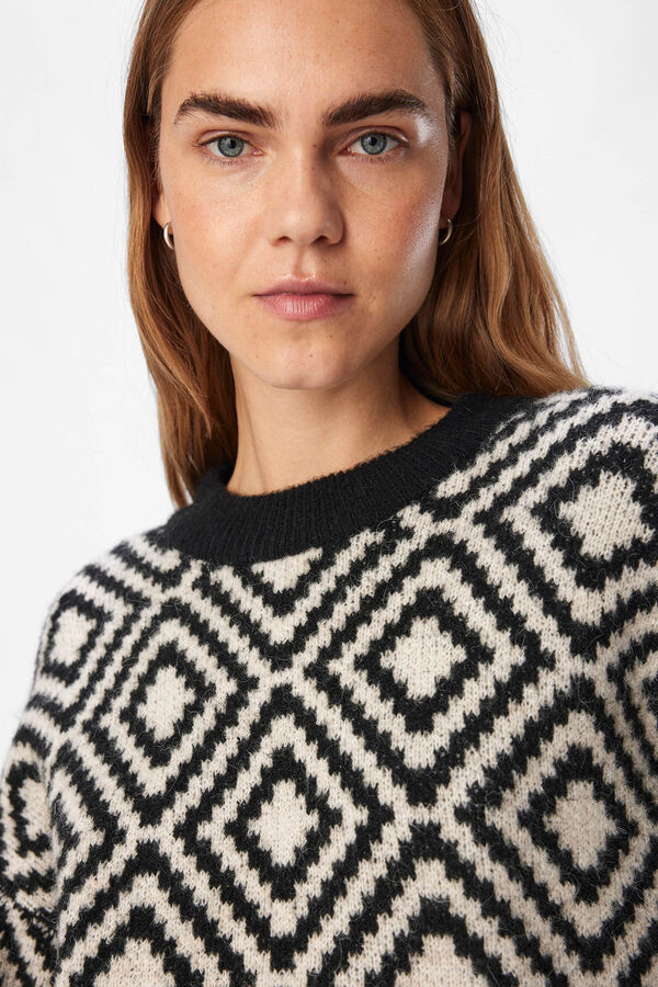 Object Jersey lana estampado Negro