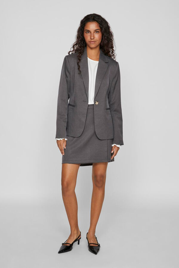 Vila Americana blazer de mujer entallada Gris