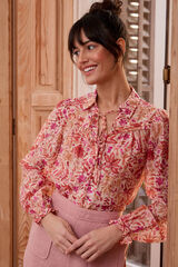 Pol&iacute;n Et Moi Camisa floral Nicola Subiu