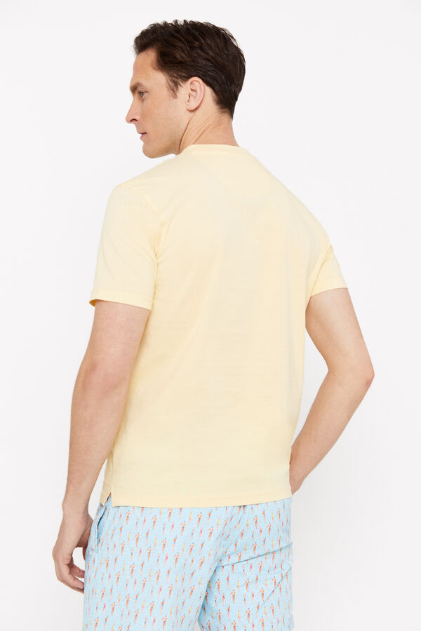 Cortefiel Camiseta gráfica Amarillo
