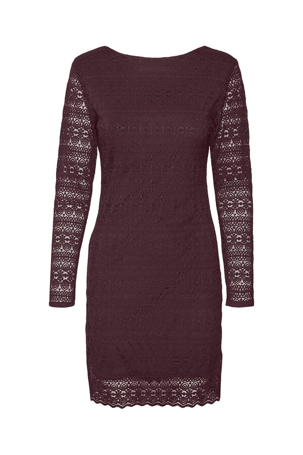 Vero Moda Vestido curto de manga comprida  Roxo
