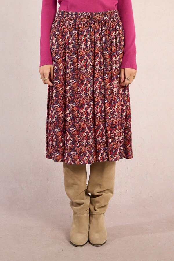 Molly Bracken Saia midi estampado Multicolorido