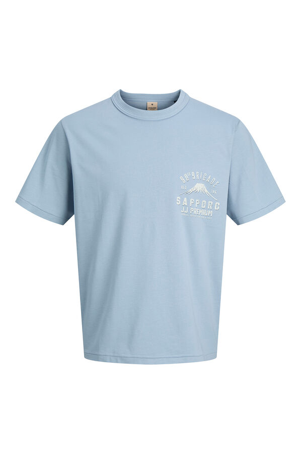 Jack & Jones T-shirt manga curta descontra&iacute;da Azul