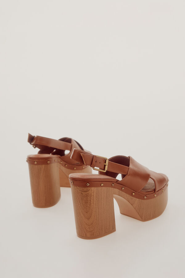 Cortefiel Sandálias de plataforma estilo madeira Granada