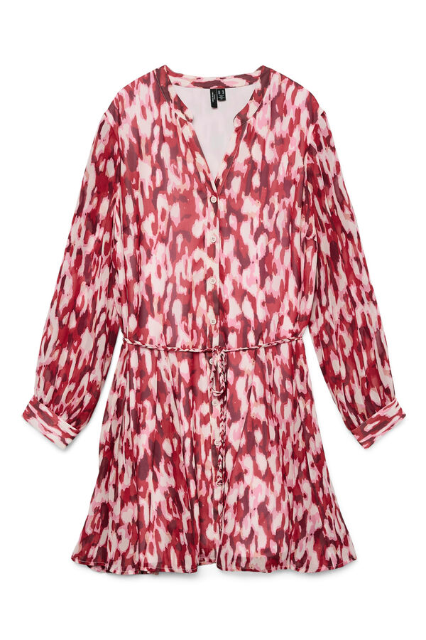 Vero Moda Curve Vestido curto estampado cintura subida Roxo