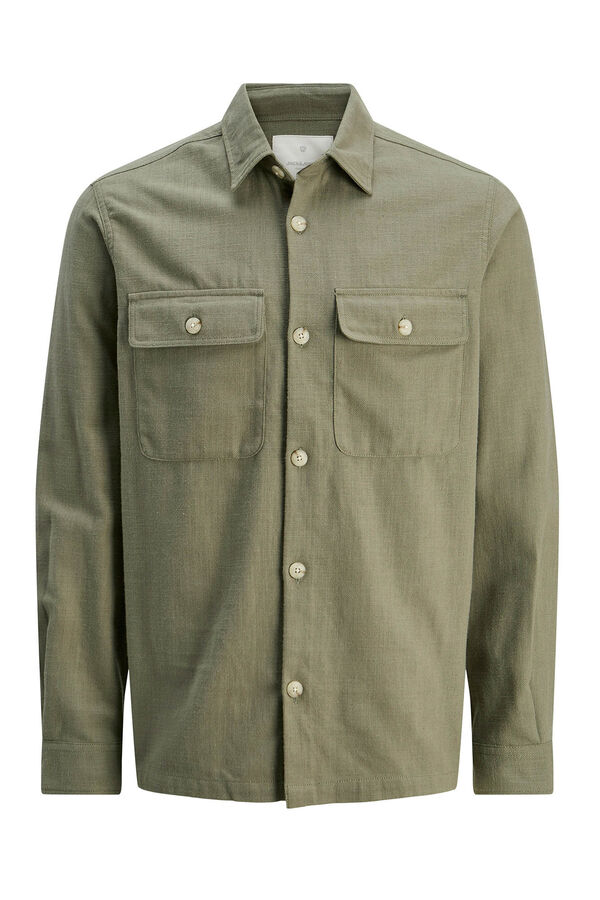 Jack & Jones Sobrecamisa confort fit Kaki