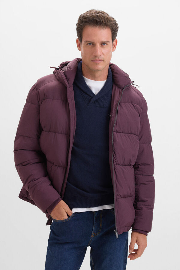 Cortefiel Cazadora acolchada Vino