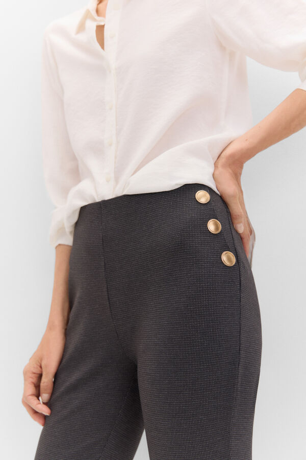 Cortefiel Leggings com abotoadura Multicolorido