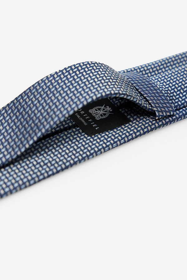 Cortefiel Gravata seda natural Azul