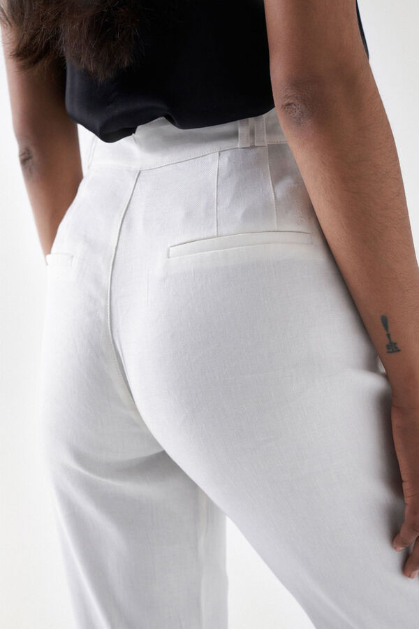 Salsa Jeans Chino de lino slim fit Beige