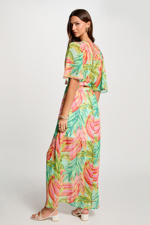 Morgan Vestido comprido estampado Multicolorido