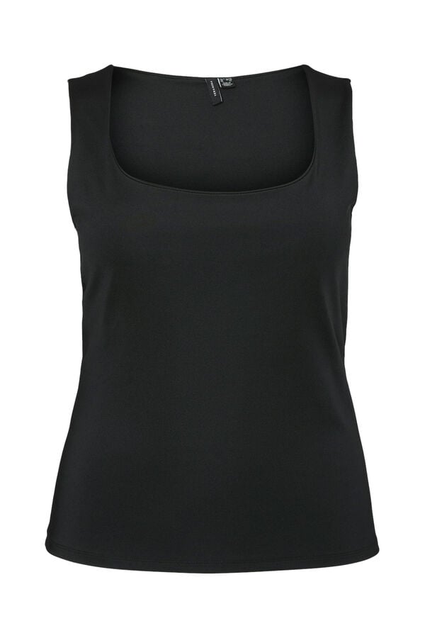 Vero Moda Curve Top tirante larga talha grande Preto