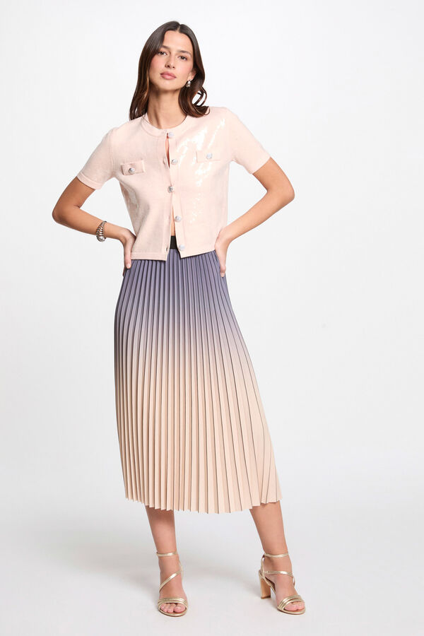 Morgan Falda larga plisada Multicolor