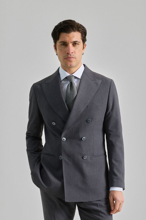 PuroEGO Traje cruzado Gris oscuro