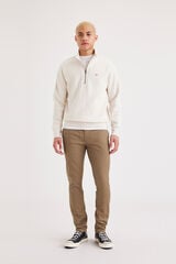 Dockers Cal&ccedil;a Chino Original para homem Skinny Fit Castanho