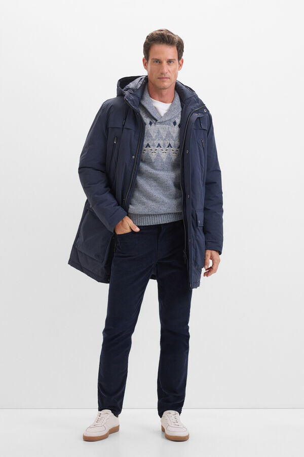 Cortefiel Cal&ccedil;as com 5 bolsos slim fit Azul