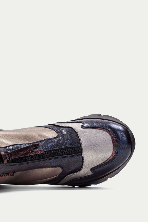 Hispanitas Botins com fecho-&eacute;clair sola volume Multicolorido