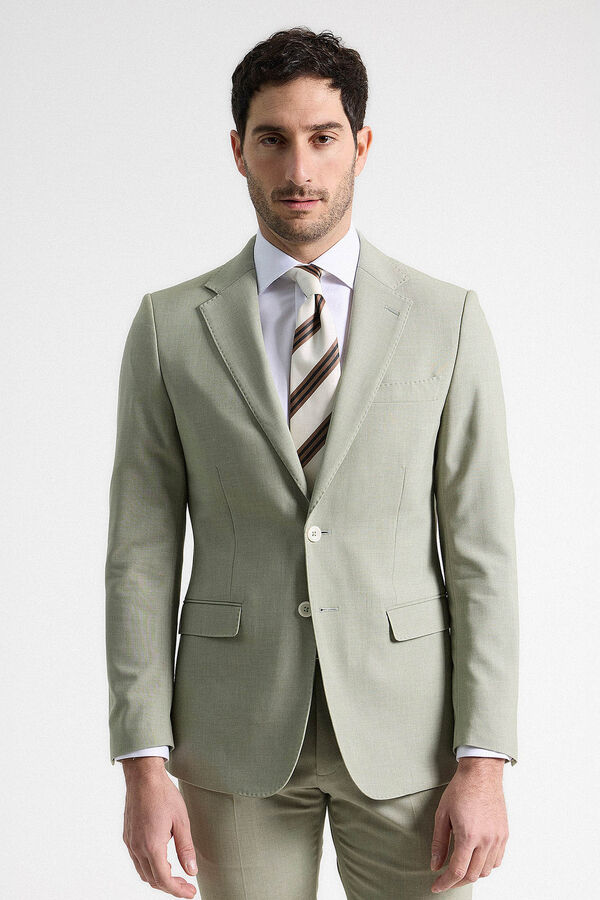 PuroEGO Terno liso de lã sintética Verde