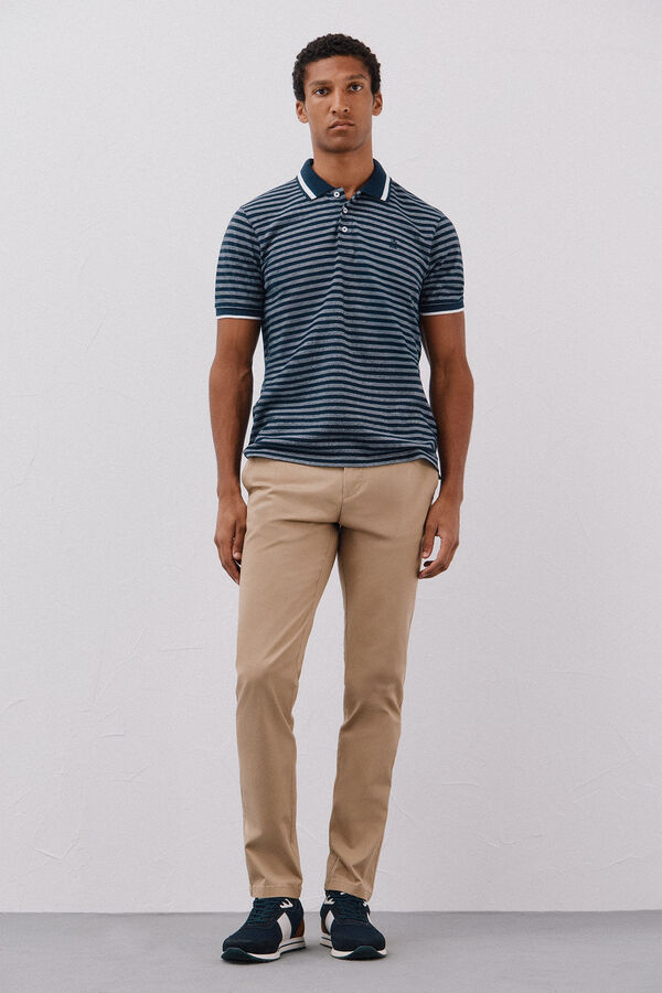 Cortefiel Pantal&oacute;n chino ligero slim fit Beige