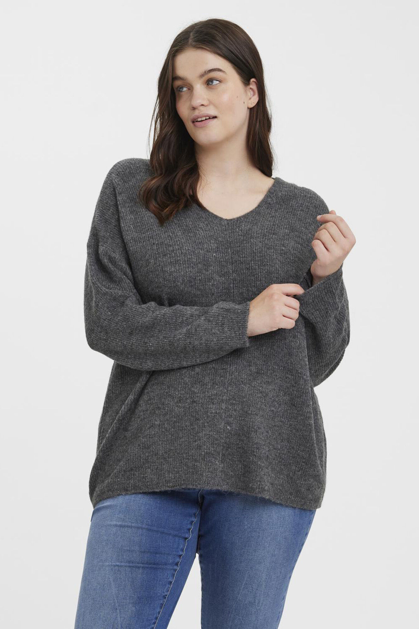 Vero Moda Curve Jersey de punto de manga larga talla grande