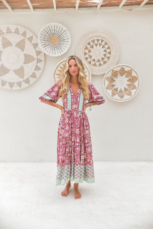 Jaase Vestido midi Mila Subiu