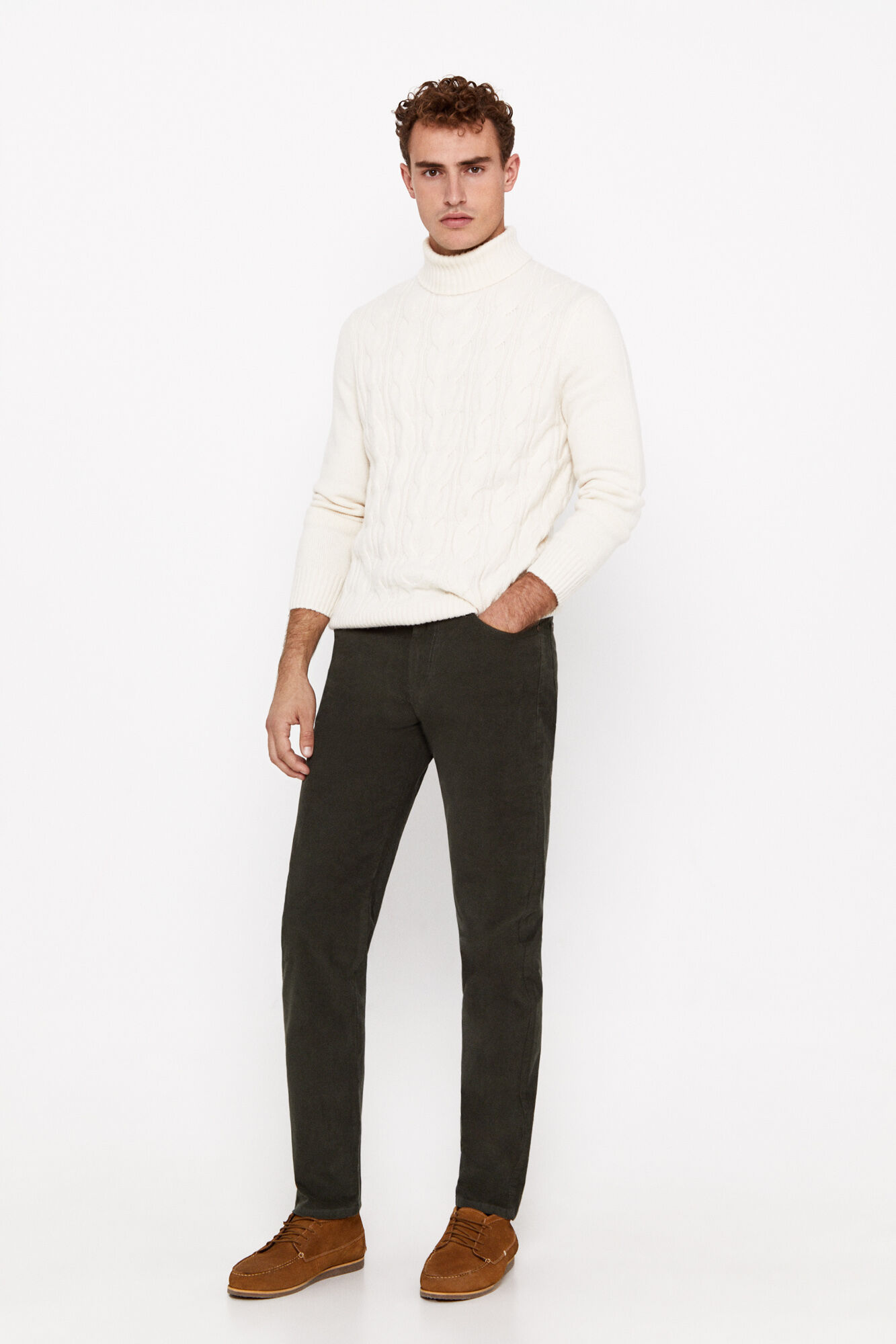 Cortefiel Cal&ccedil;as 5 bolsos corte ajustado