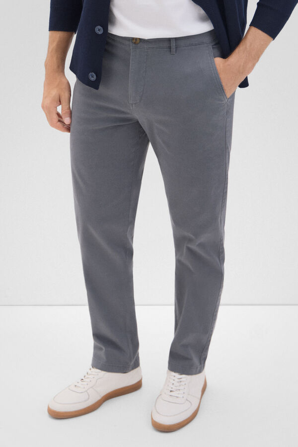 Cortefiel Pantal&oacute;n chino regular fit Gris