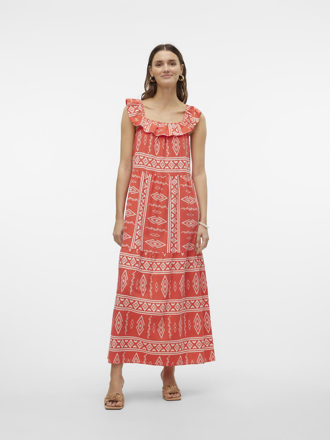 Vero Moda Vestido midi al&ccedil;a grossa 