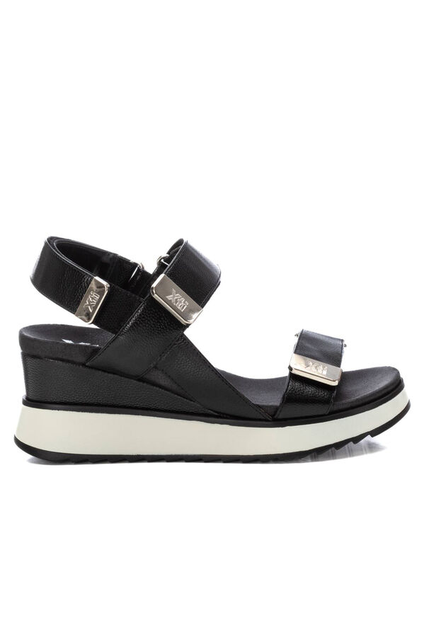 XTI Sandalia con cu&ntilde;a Negro