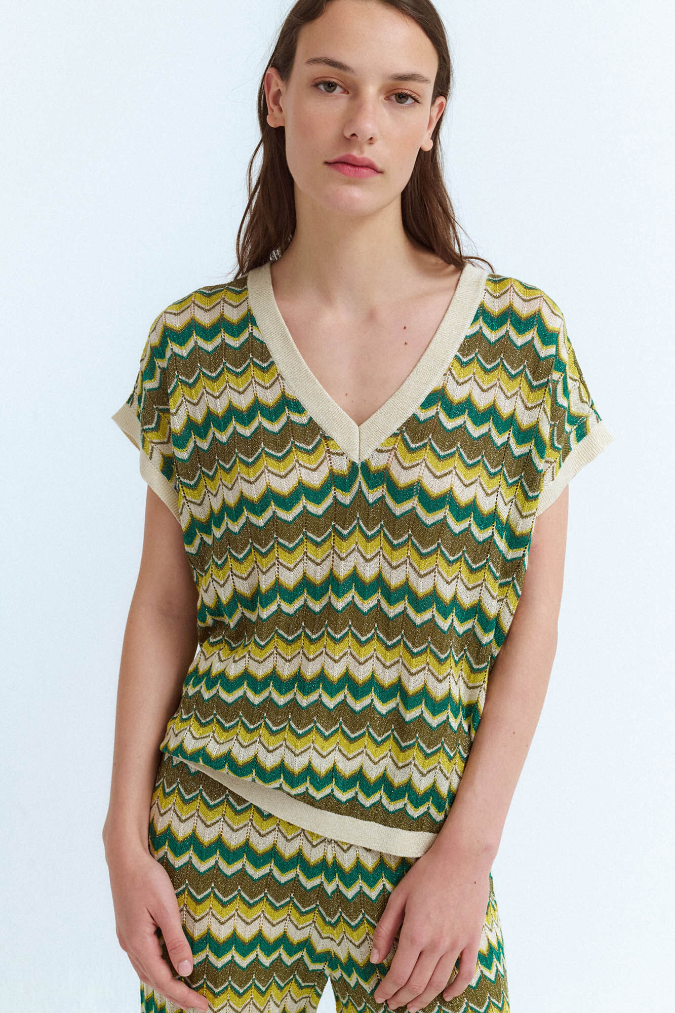 Vila Top punto pointelle con l&uacute;rex