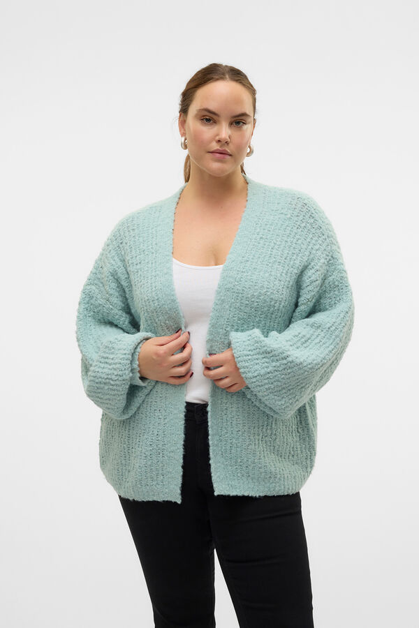 Vero Moda Curve Cardigan de malha plus size Azul