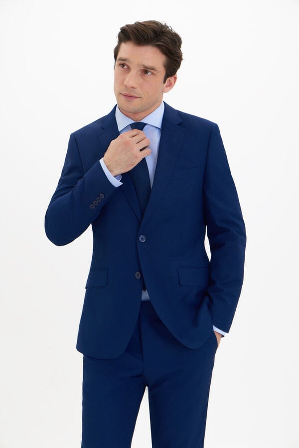 Cortefiel Blazer slim Azul