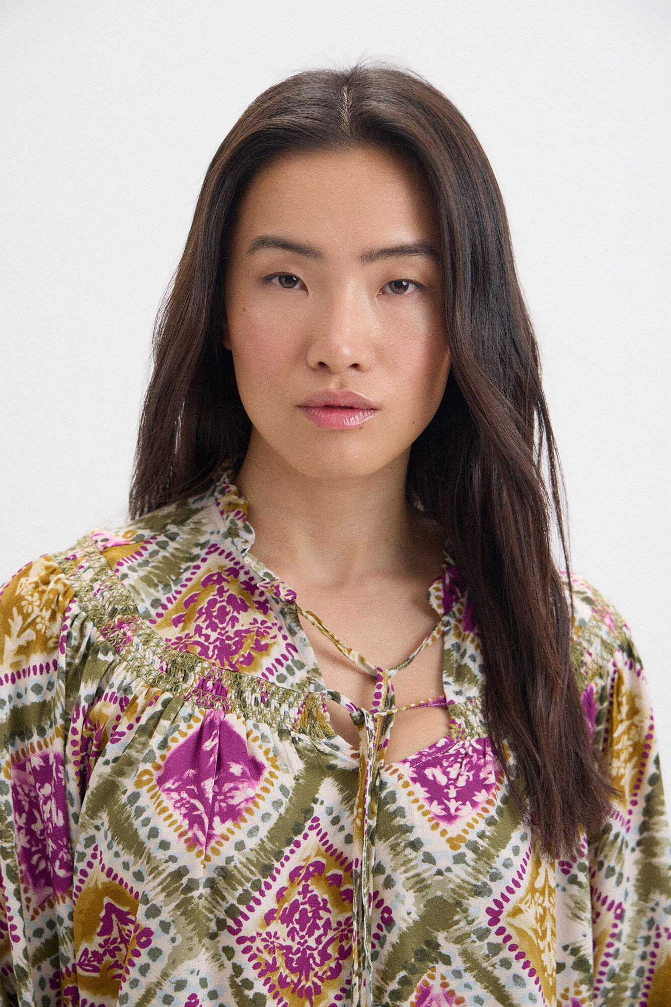 Cortefiel Blusa estampada 