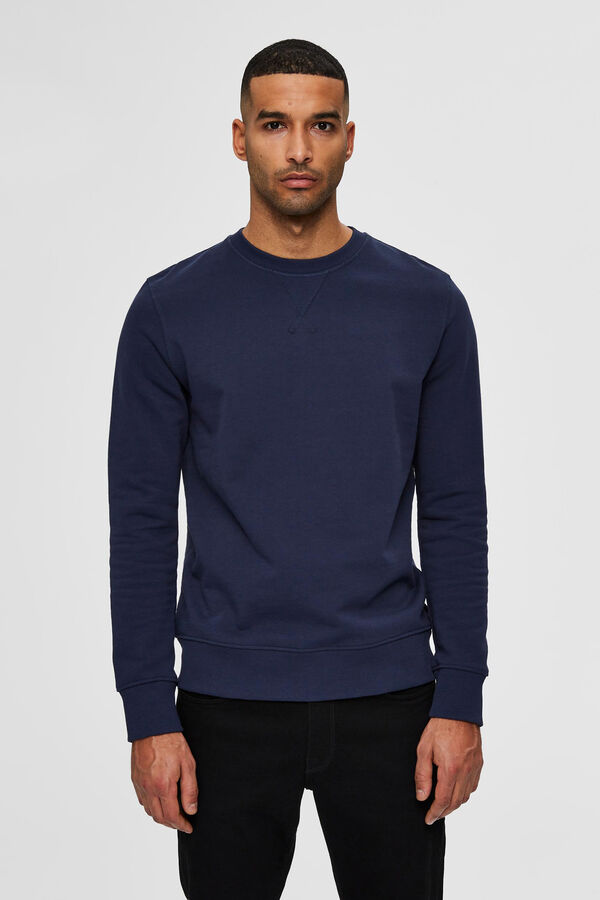 Cortefiel Sweatshirt orgânica Azul