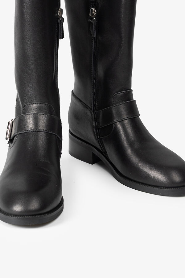 Popa Botas feminina Kiliman Napa Preto