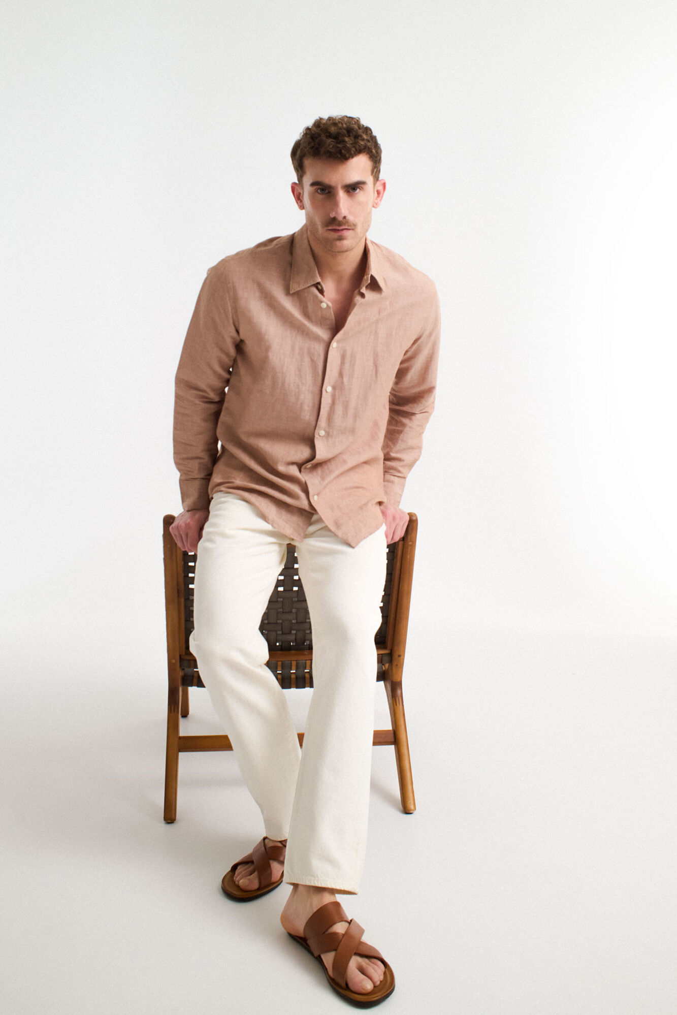 Selected Camisa de linho de linho regular